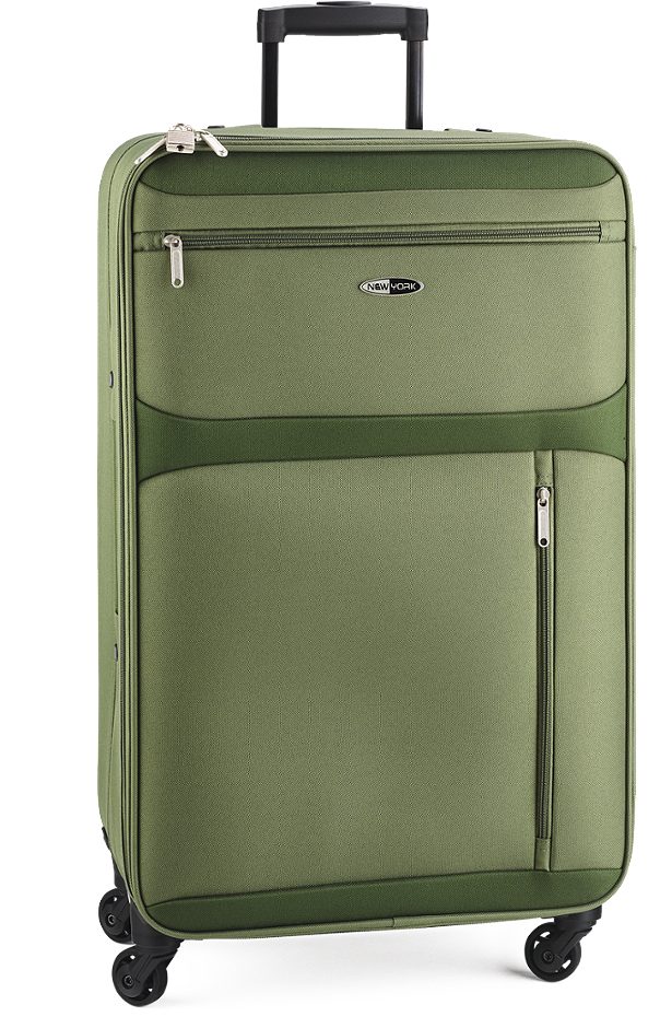 NEW YORK Comfort Koffer Softschale Dark Olive 78cm