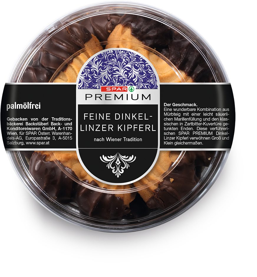 SPAR PREMIUM feine Dinkel-Linzer Kipferl nach Wiener Tradition 200 G