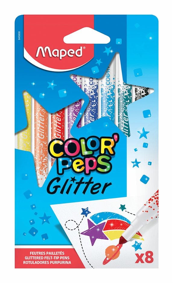 Maped Fasermaler Color Peps Glitter 8 Farben