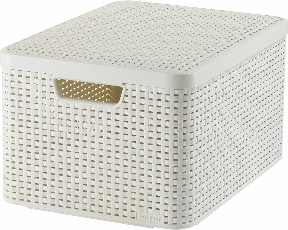 Keter Style Box L mit Deckel cremeweiss