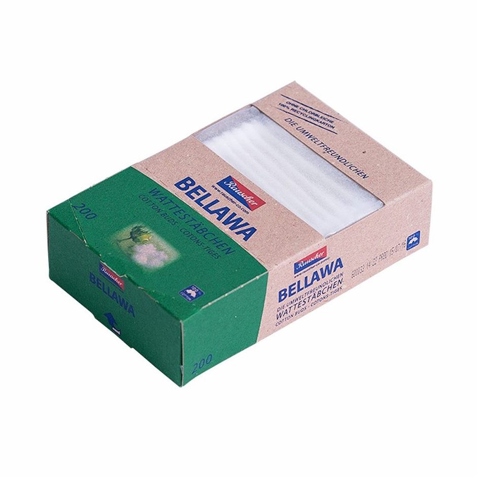 Bellawa Wattestäbchen natural 200 Stück