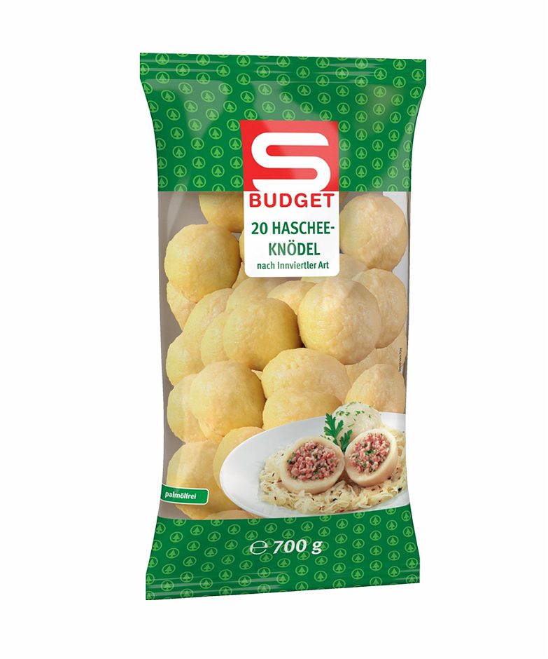 S-BUDGET Hascheeknödel nach Innviertler Art 20 Stück à 35g 700 G