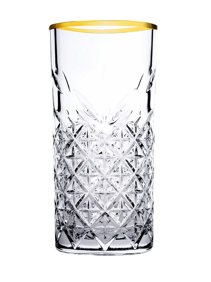 Pasabahce Longdrinkglas Timeless 45cl Gold 4er