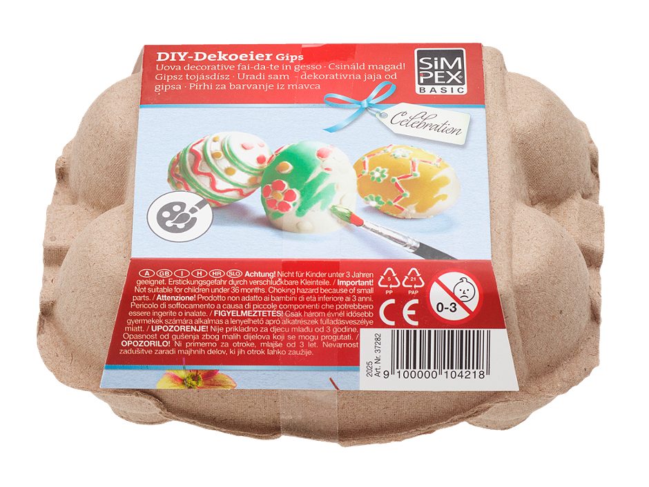 SIMPEX BASIC Celebration DIY Gips-Eier