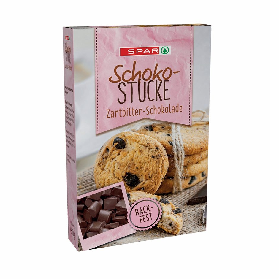 SPAR Schoko-Stücke Zartbitter-Schokolade 100 G