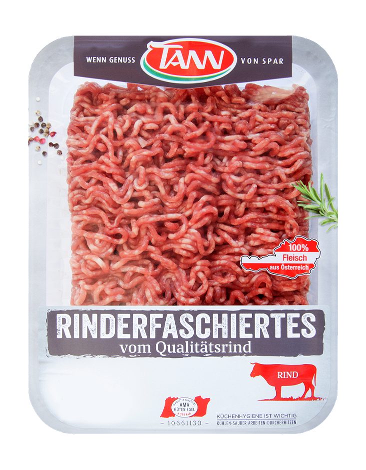 TANN Rinder-Faschiertes per Packung 375 G