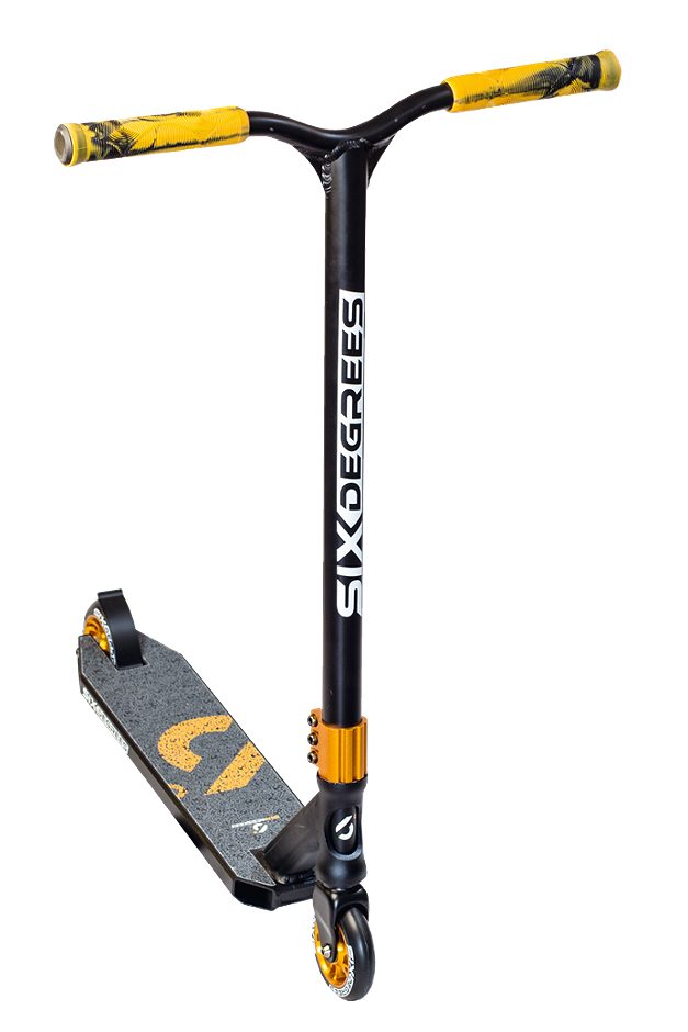 Globber SIX Degrees Stuntscooter schwarz/braun