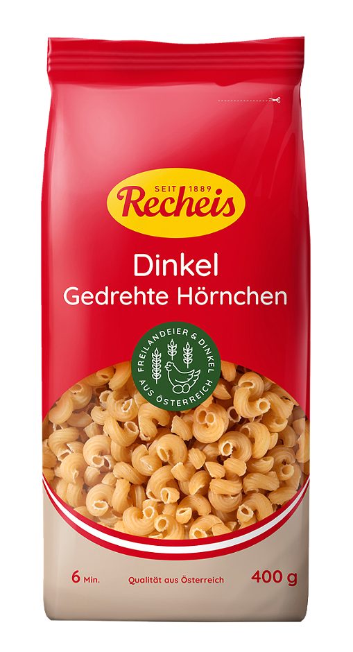 Recheis Gedrehte Hörnchen Dinkel 400 G