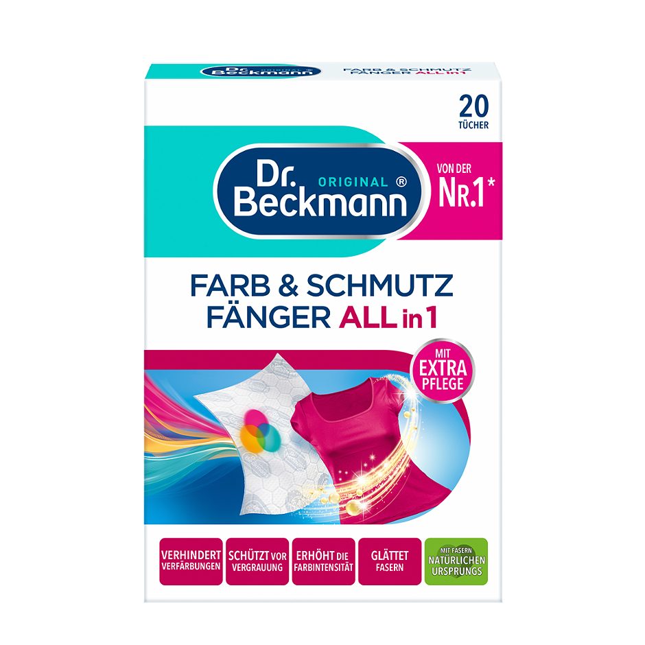 Dr. Beckmann Farb & Schmutz Fänger 3 in 1 20 Tücher