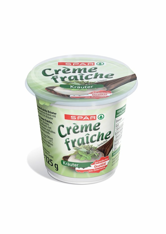 SPAR Crème fraîche Kräuter 125 G