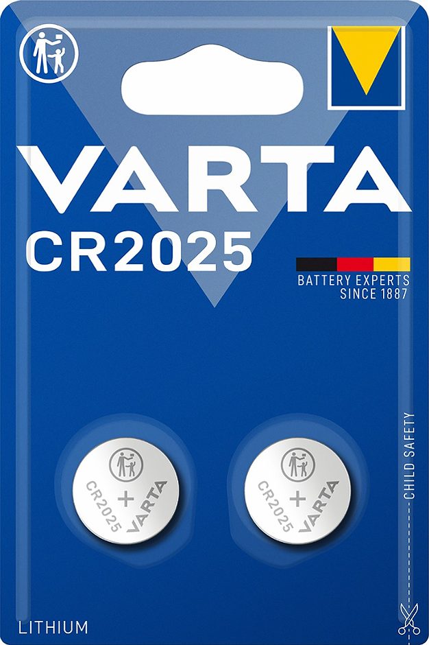 Varta Knopfzelle CR2025 2 Stück