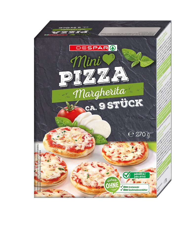 DESPAR Mini Pizza Margherita ca. 9 Stück 270 G