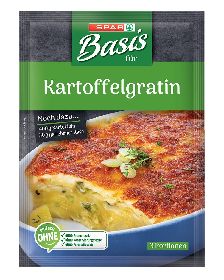 SPAR Basis für Kartoffel-Gratin 3 Portionen