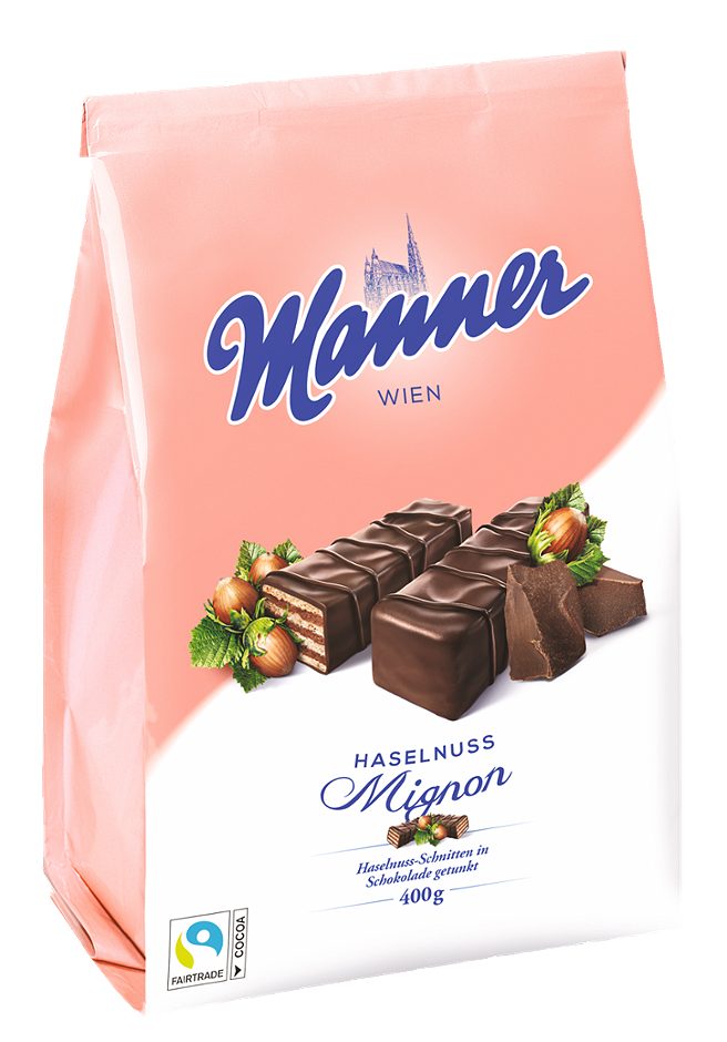 Manner Mignon Schnitten Haselnuss 400 G