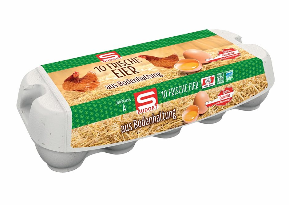 S-BUDGET Frische Eier aus Bodenhaltung 10 STK