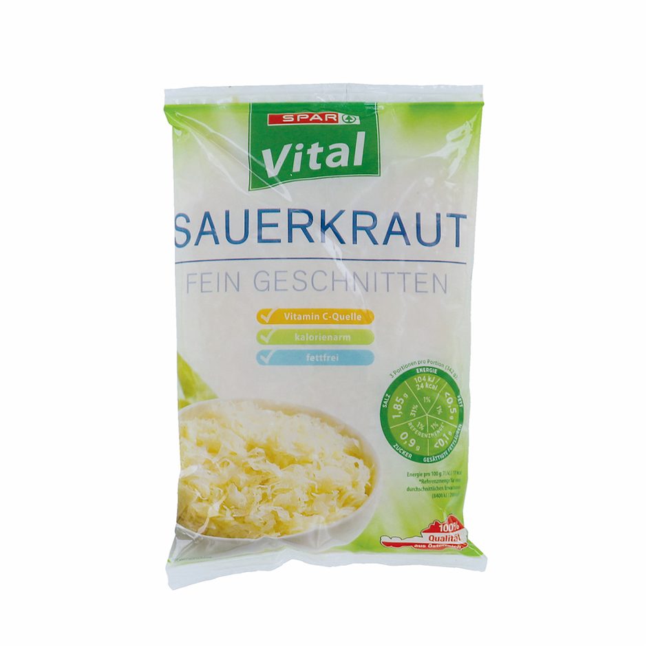 SPAR Vital Sauerkraut fein geschnitten 500 G
