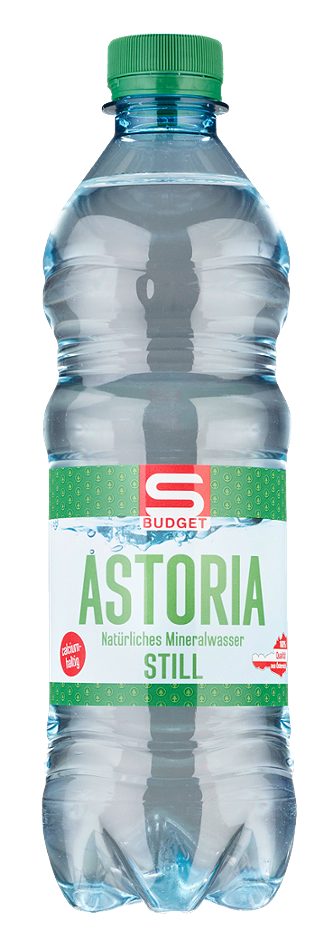 S-BUDGET Astoria Natürliches Mineralwasser still 0,5 L EINWEG mit Pfand