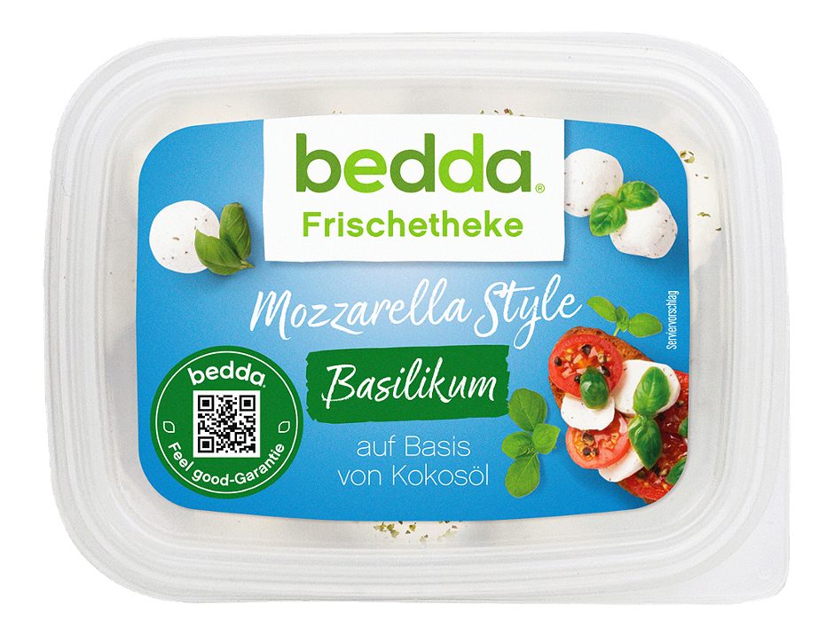 bedda Mozzarella Style Basiilikum 125 G