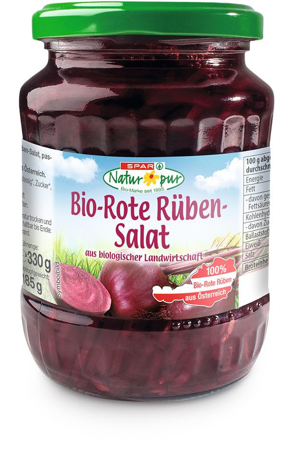 SPAR Natur*pur Bio-Rote Rüben-Salat 330 G