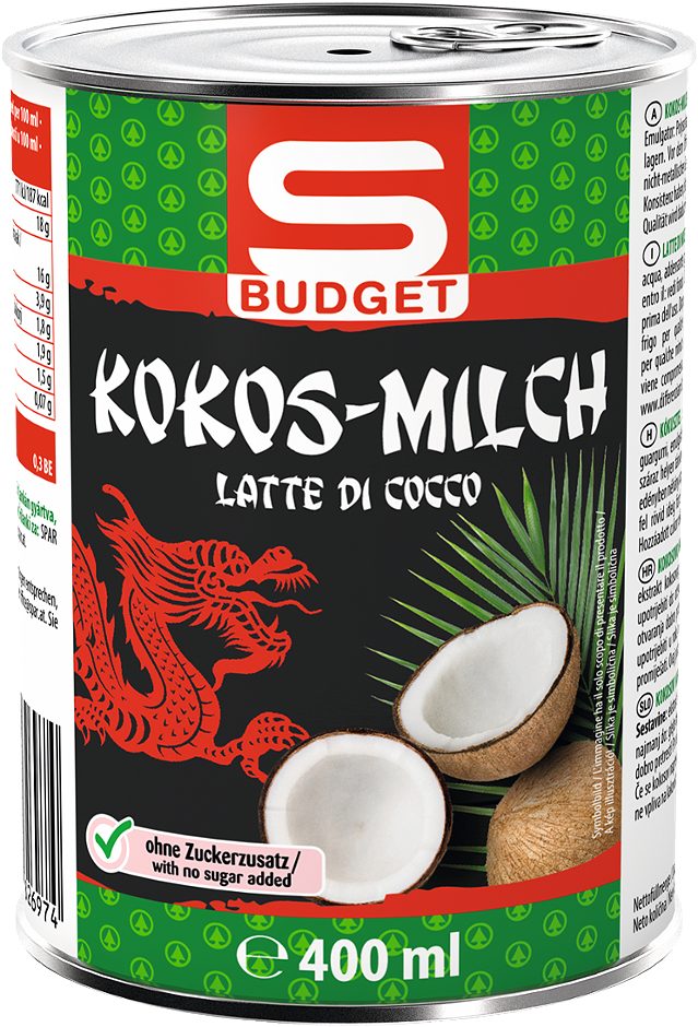 S-BUDGET ASIA Kokos-Milch 400 ML