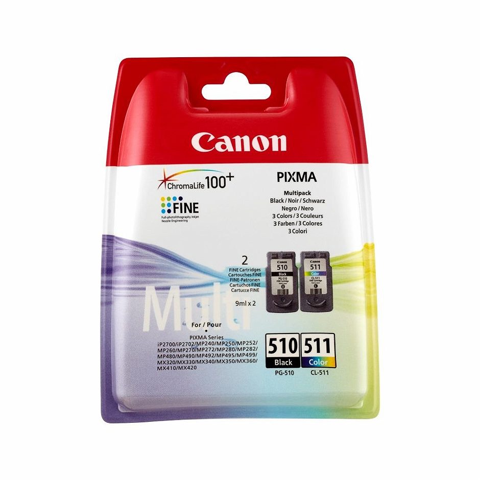 Canon Druckerpatrone 510/ 511 Multipack Schwarz & Farbe