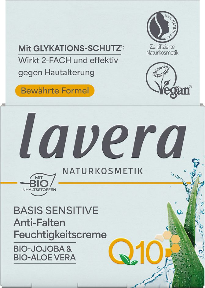Lavera Basis Sensitiv Anti-Falten Feuchtigkeitscreme Q10 50ml