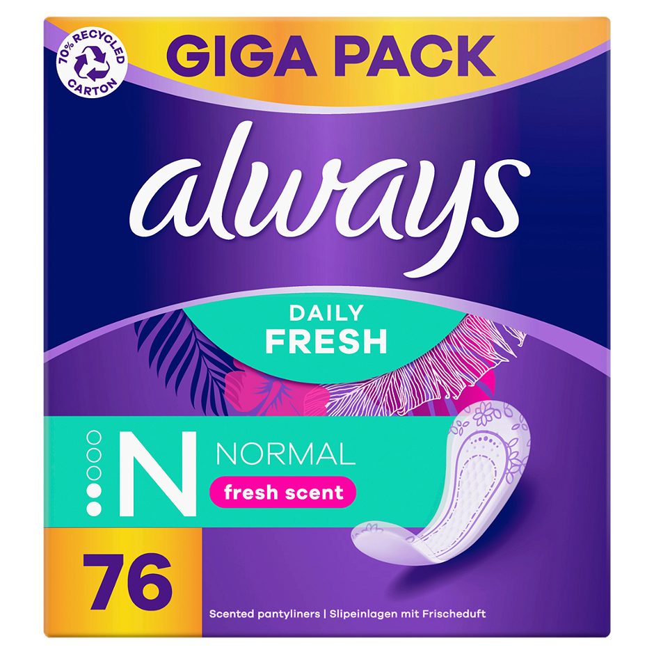 Always dailies Slipeinlagen Fresh & Protect Normal Fresh 76 Stück