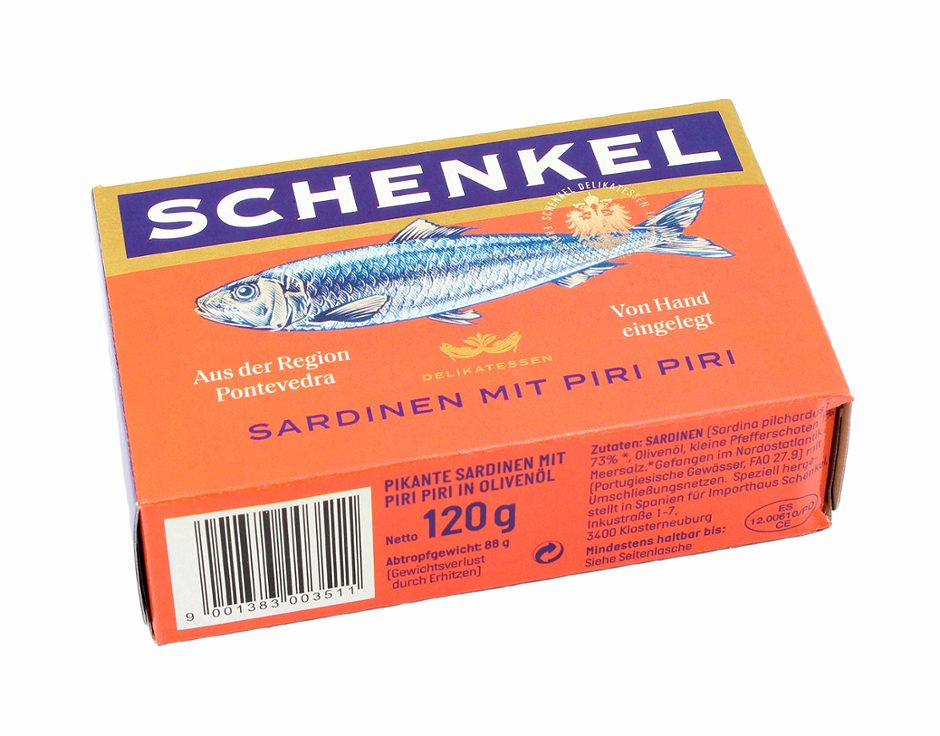 Schenkel Sardinen Piri 120 G
