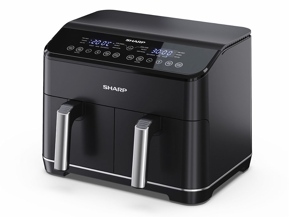 Sharp Heissluftfritteuse Dual digitale Kontrolle