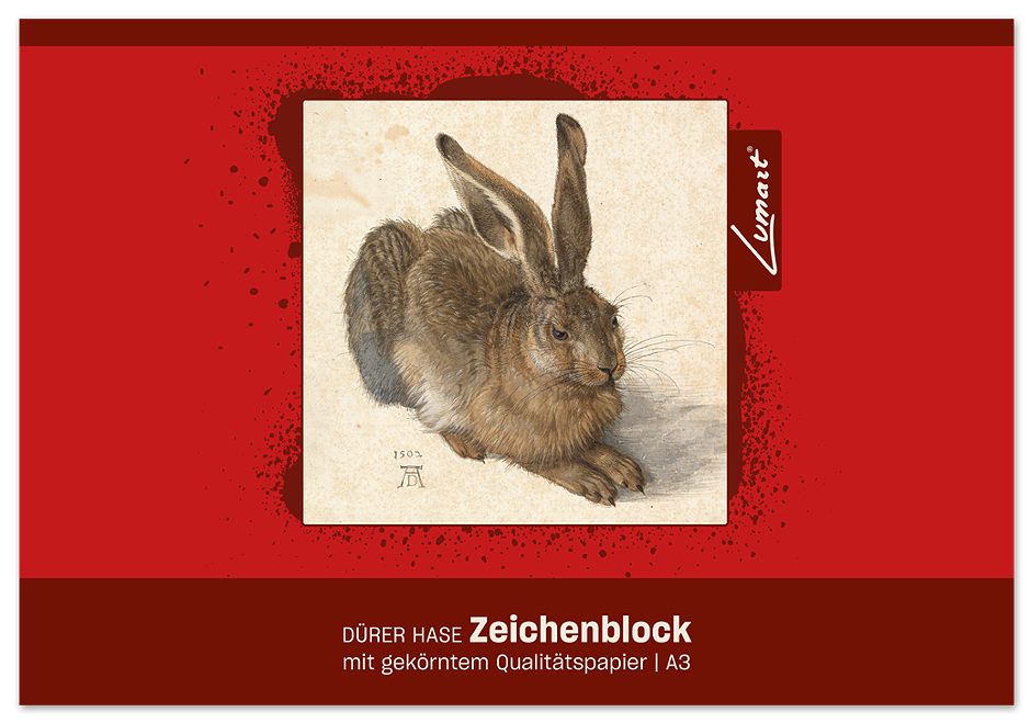 Format Dürer Hase Zeichenblock A3 18 Blatt