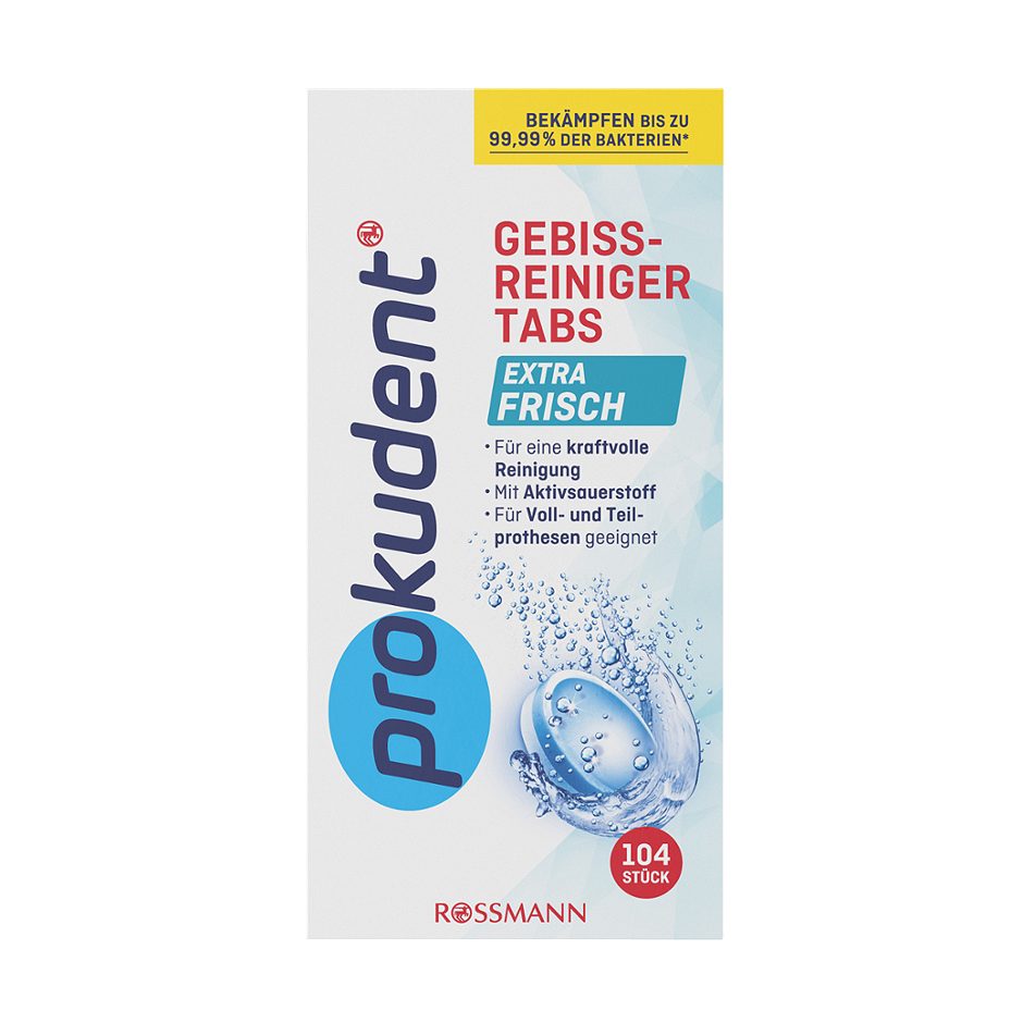 Prokudent Gebissreiniger-Tabs Extra Frisch 104 Stück