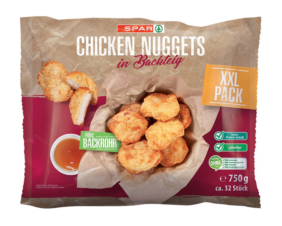 SPAR Chicken Nuggets in Backteig ca. 32 Stück 750 G