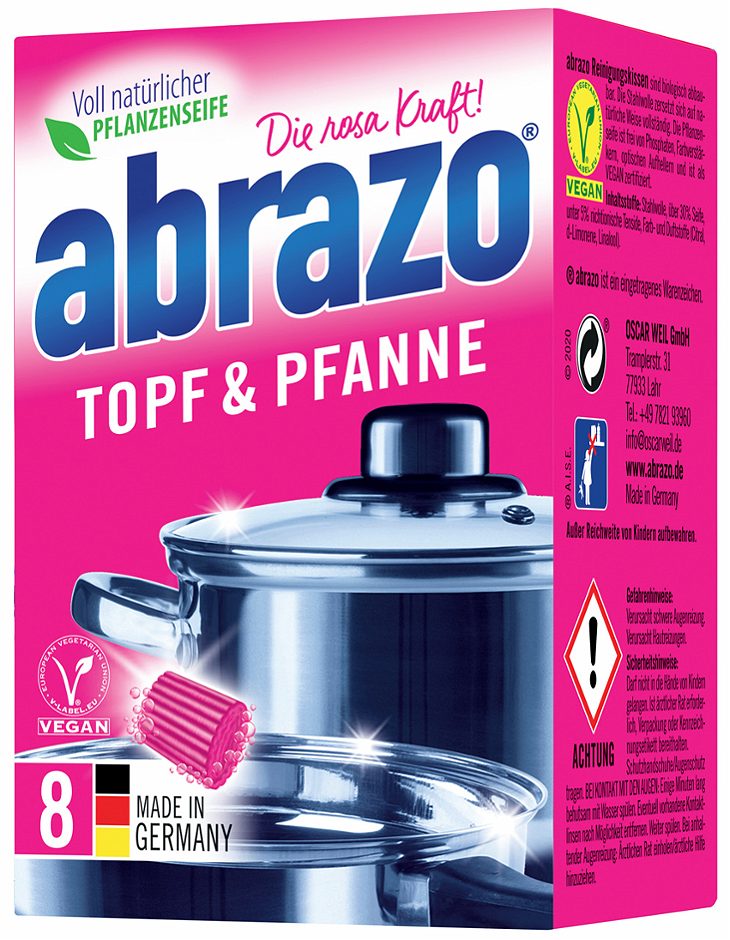 Abrazo Metalltopfreiniger 8er-Packung