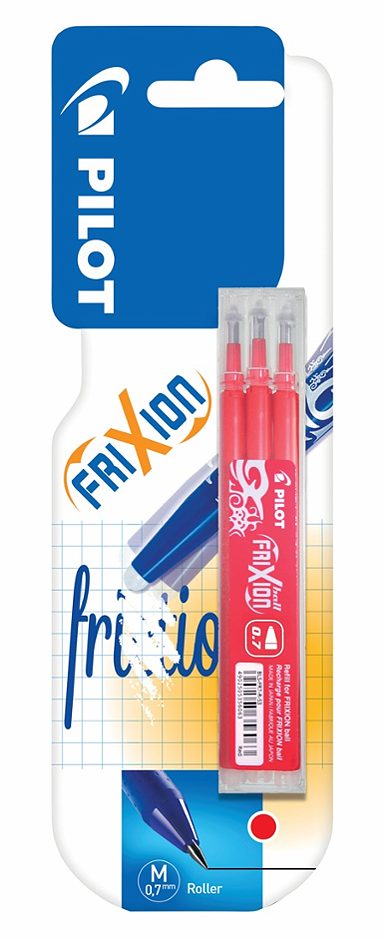 Pilot Frixion Minen rot 0,7mm, 3 Stück