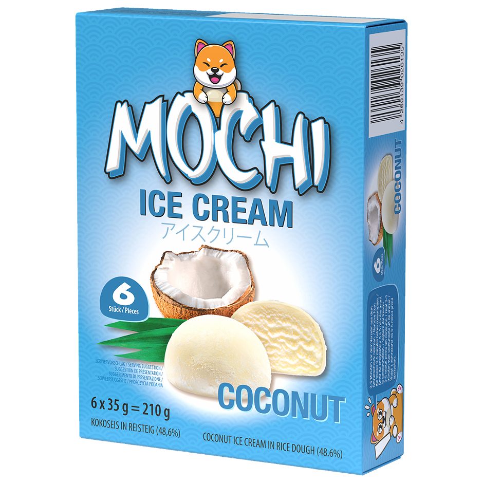 Cristallo Mochi Kokoseis in Reisteig 6 Stück 210 G