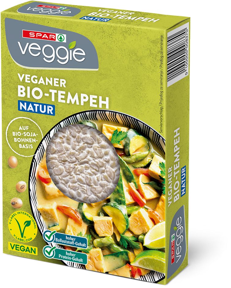 SPAR Veggie veganer Bio-Tempeh natur 200 G