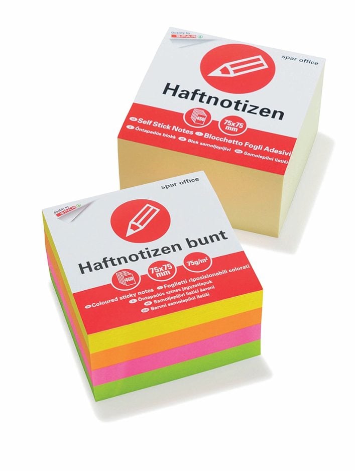 SPAR office Haftnotizwürfel bunt
