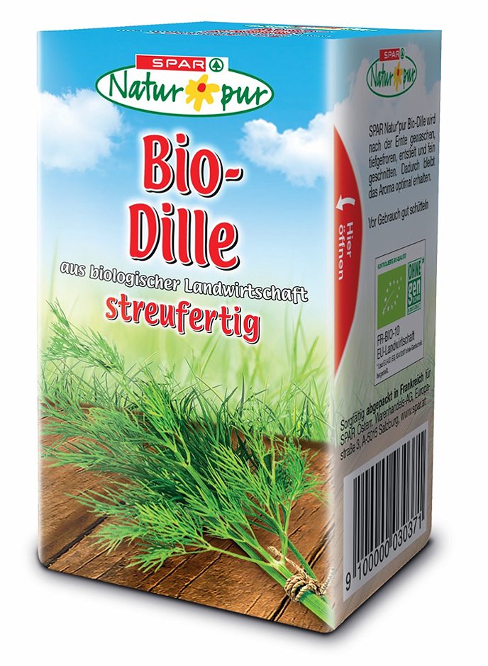 SPAR Natur*pur Bio-Dille streufertig 40 G