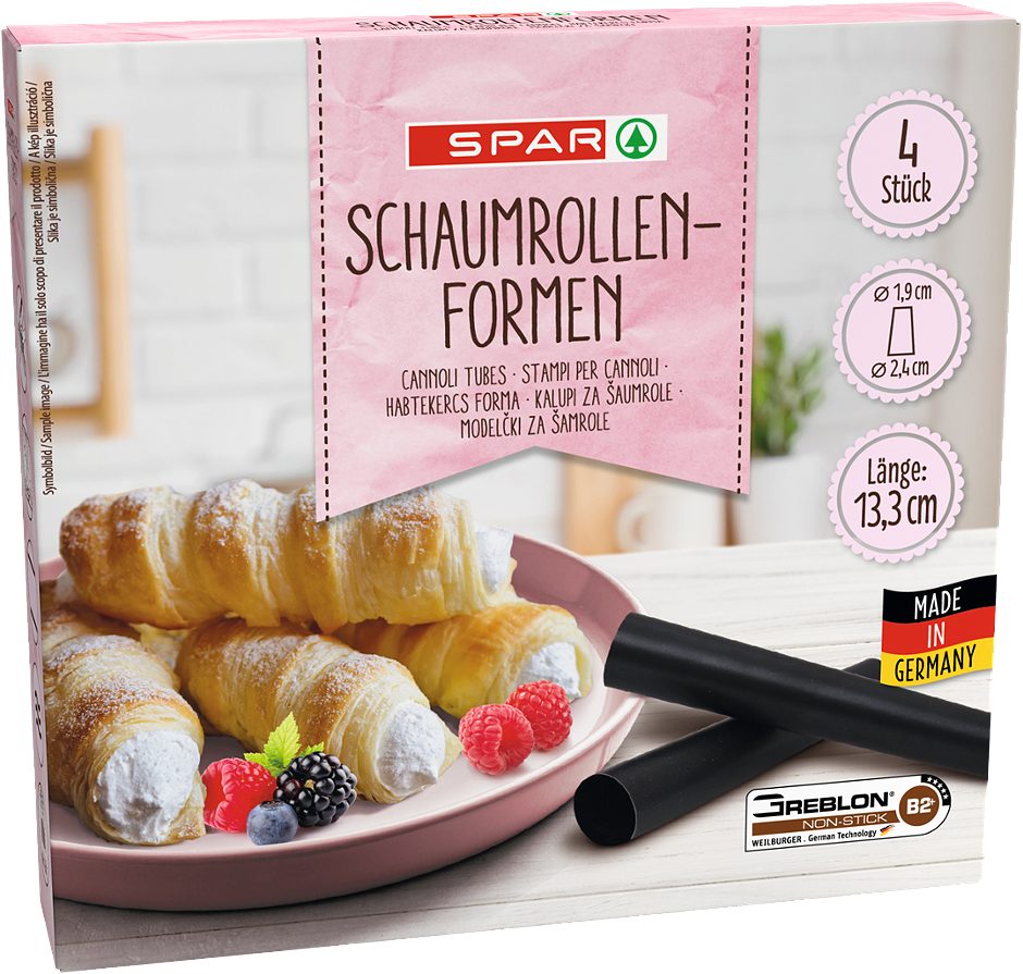SPAR Schaumrollenformen 4 Stück