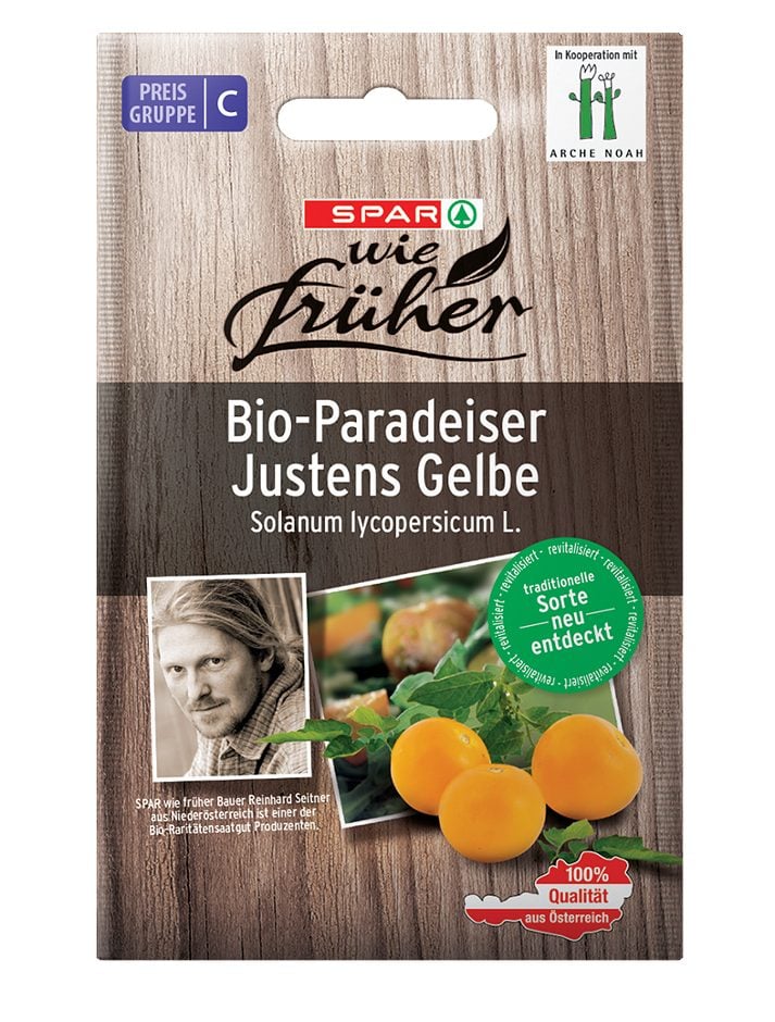 SPAR wie früher Saatgut Bio-Tomate Justens Gelbe