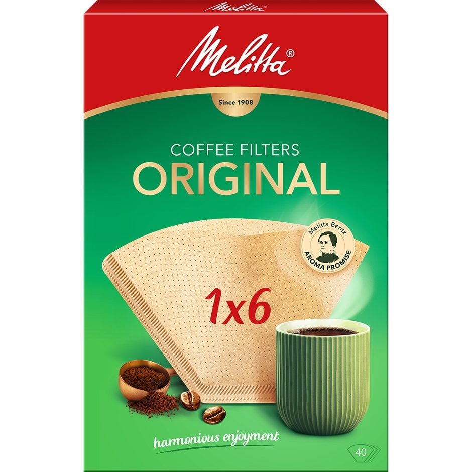 Melitta Kaffeefilter 1x6 ungebleicht 40