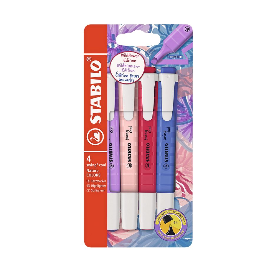 STABILO Textmarker Swing Cool, 4 Farben