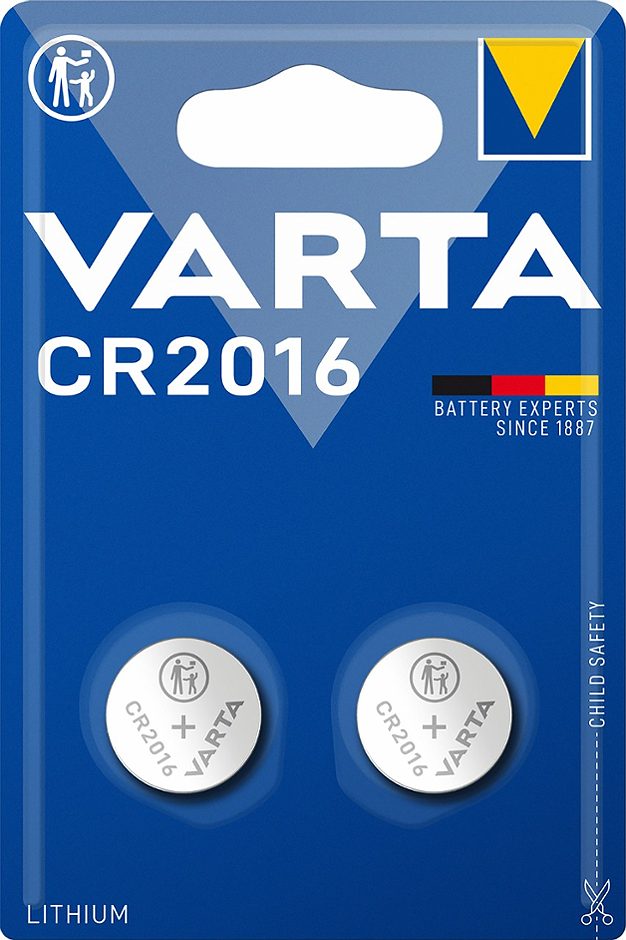 Varta Knopfzelle CR2016 2 Stück