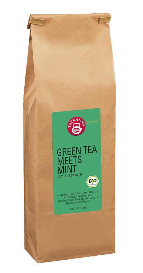 Teekanne Bio-Grünteemischung lose Green Tea Meets Mint 200 G