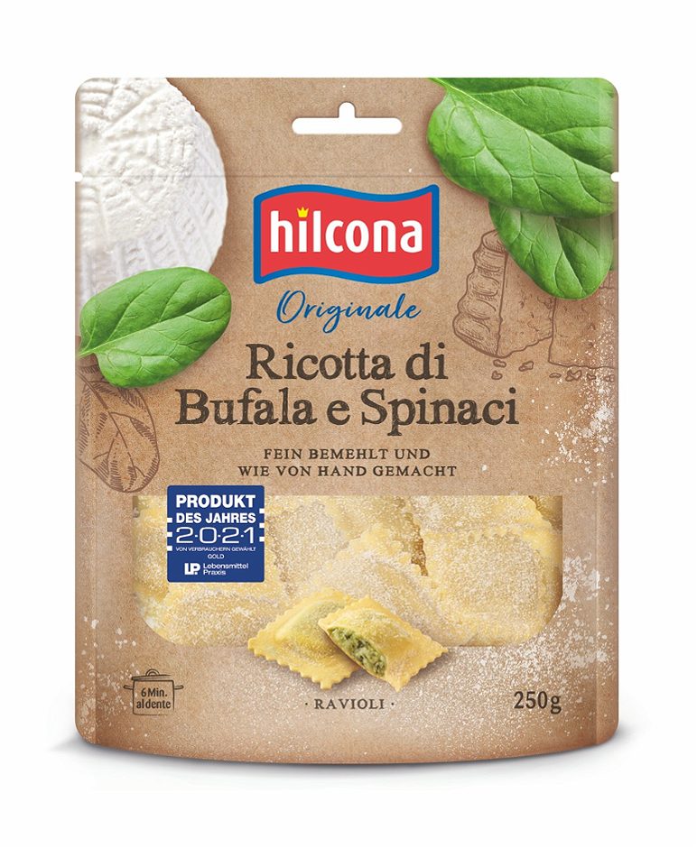 Hilcona Ravioli Ricotta di Bufala e Spinacci 250 G