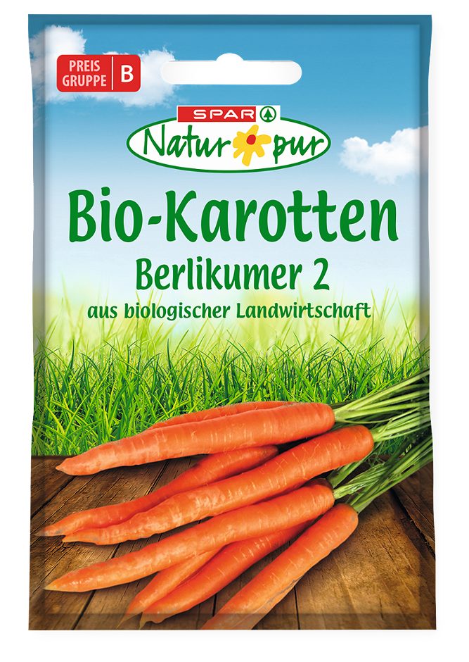 SPAR Natur*pur Saatgut Bio-Karotten – Lange rote