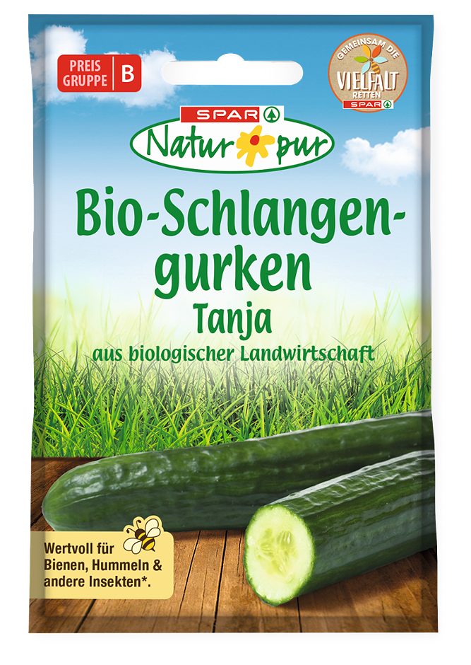 SPAR Natur*pur Saatgut Bio-Schlangengurken – Tanja