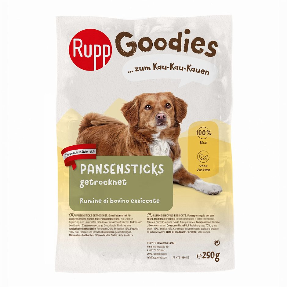 Rupp Hundesnack Pansensticks 250 G