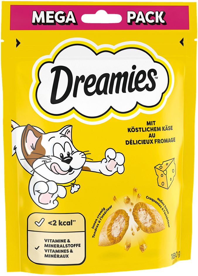 Dreamies Katzensnack Käse Mega Pack 180 G
