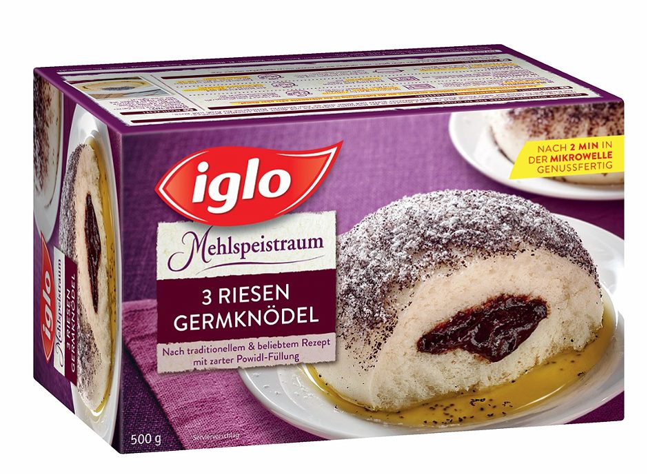 Iglo Mehlspeistraum Riesen-Germknödel 3 Stück 500 G